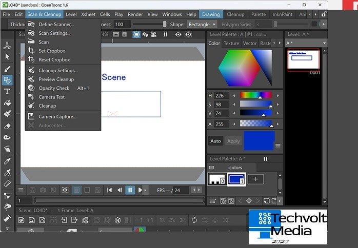 opentoonz interface